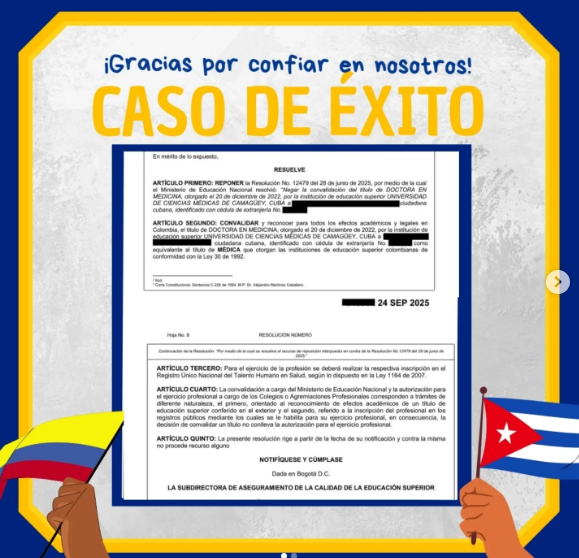 Doctora en Medicina — Cuba
